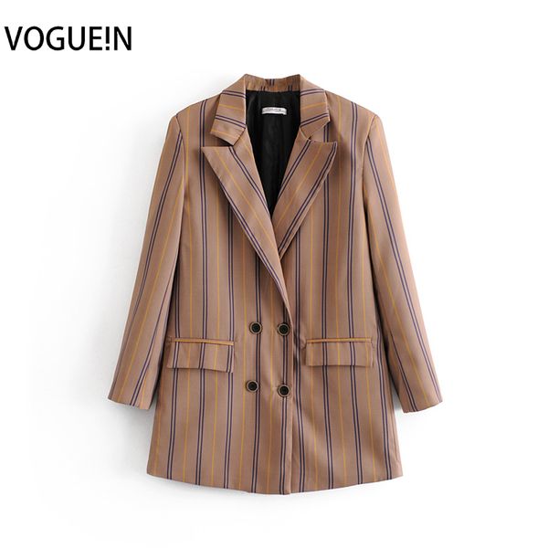 new womens casual striped print coffee long sleeve suit blazer coat outwear, White;black
new womens casual striped print coffee long sleeve suit blazer coat outwear, White;black