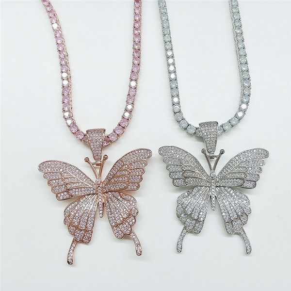 men women fashion necklaces gold plated iced out bling cz butterfly pendant with cz tennis chain necklace for men women gift, Silver
men women fashion necklaces gold plated iced out bling cz butterfly pendant with cz tennis chain necklace for men women gift, Silver