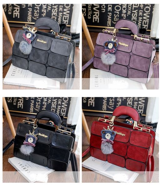 2020 new fashion lattice handbag boston bag ladies shoulder messenger bag
2020 new fashion lattice handbag boston bag ladies shoulder messenger bag