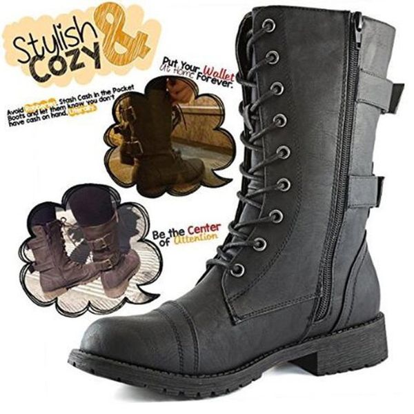 women ankle boots winter warm riding equestr shoes woman zip artificial leather lace up shoes platform plus size 43 44, Black
women ankle boots winter warm riding equestr shoes woman zip artificial leather lace up shoes platform plus size 43 44, Black