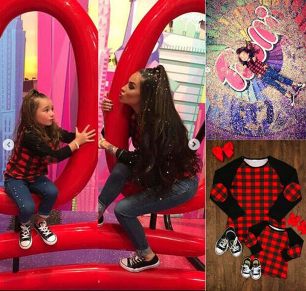 2019 new family matching mother and kids fashion plaid cotton long sleeve t-shirt s-xl imcute, Blue
2019 new family matching mother and kids fashion plaid cotton long sleeve t-shirt s-xl imcute, Blue