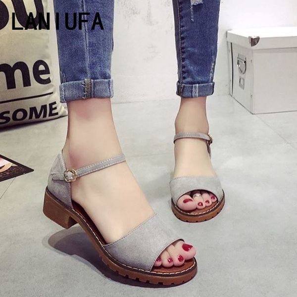fashion summer sandals fish mouth women sandals suede retro high heels square heel woman buckle shoes mujer plus size 35-40 #348, Black
fashion summer sandals fish mouth women sandals suede retro high heels square heel woman buckle shoes mujer plus size 35-40 #348, Black