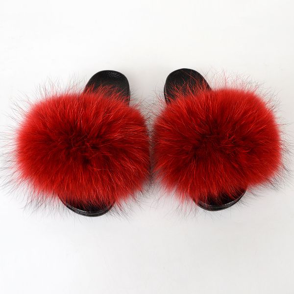 real raccoon fur slides for women big fur slippers flat soles fluffy indoor outdoor flip flop sandals, Black
real raccoon fur slides for women big fur slippers flat soles fluffy indoor outdoor flip flop sandals, Black