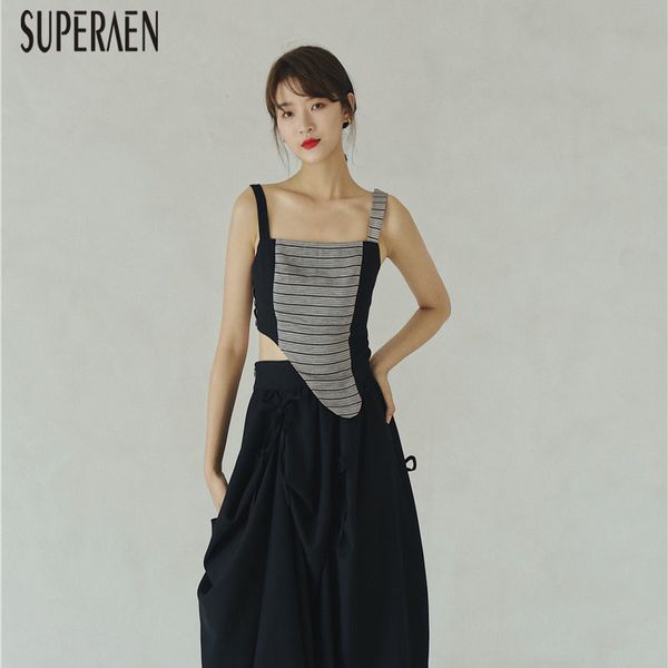 superaen summer new 2020 sleeveless camis stripes wild fashion casual ladies camis cotton korean style women, White
superaen summer new 2020 sleeveless camis stripes wild fashion casual ladies camis cotton korean style women, White