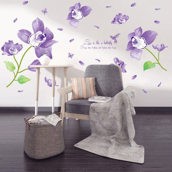 wall stickers purple dream phalaenopsis flowers diy home decor removable pvc mural art decals for living room decoration
wall stickers purple dream phalaenopsis flowers diy home decor removable pvc mural art decals for living room decoration
