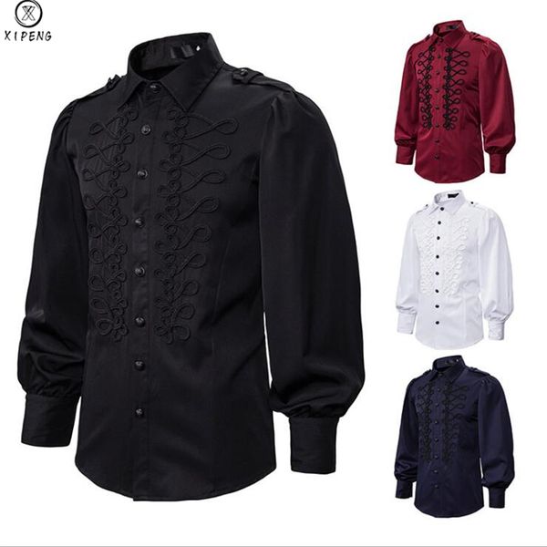 men's punk gothic steampunk shirt 2020 club party evening victorian renaissance shirts mens casual blouse chemise homme 2xl, White;black
men's punk gothic steampunk shirt 2020 club party evening victorian renaissance shirts mens casual blouse chemise homme 2xl, White;black