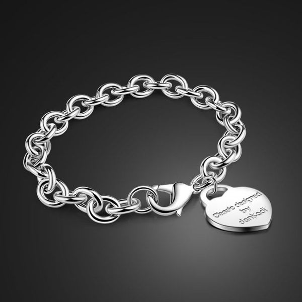 925 sterling silver heart brand bracelet female classic all-match temperament fashion a birthday present wholesale jewelry, Golden;silver
925 sterling silver heart brand bracelet female classic all-match temperament fashion a birthday present wholesale jewelry, Golden;silver