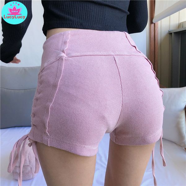 2019 summer net red thin high waist drawstring strap pants korean version of the tight-fitting outside a shorts female, White;black
2019 summer net red thin high waist drawstring strap pants korean version of the tight-fitting outside a shorts female, White;black