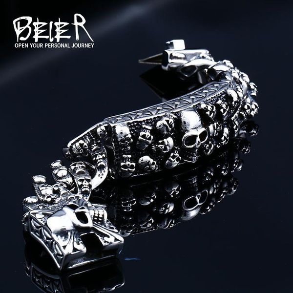 beier punk rock skull men bracelets & bangles biker stainless steel chain jewelry dropshipping bc8-059, Golden;silver
beier punk rock skull men bracelets & bangles biker stainless steel chain jewelry dropshipping bc8-059, Golden;silver
