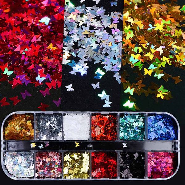 3d butterfly slice nail sequins flakes holographic iridescent glitter nail art decoration colorful manicure 12 in 1 set, Silver;gold
3d butterfly slice nail sequins flakes holographic iridescent glitter nail art decoration colorful manicure 12 in 1 set, Silver;gold