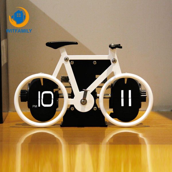 european metal bicycle shape modern home living room decoration single-sided turning page digital display electronic clock
european metal bicycle shape modern home living room decoration single-sided turning page digital display electronic clock