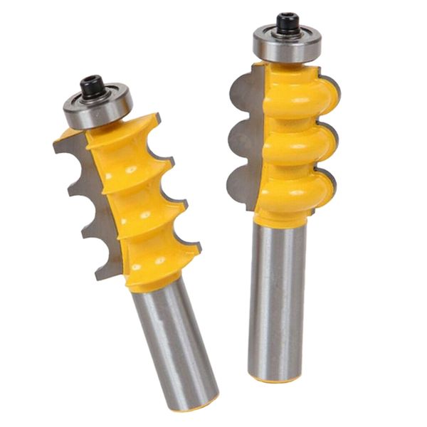 1/2 inch shank triple bead triple flute 2 molding router bits diy woodworking cutter
1/2 inch shank triple bead triple flute 2 molding router bits diy woodworking cutter