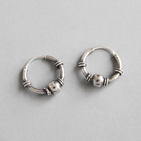 hfyk 925 sterling silver earrings 2020 vintage round circle earrings for women black silver hoop boucle d'oreille femme, Golden
hfyk 925 sterling silver earrings 2020 vintage round circle earrings for women black silver hoop boucle d'oreille femme, Golden