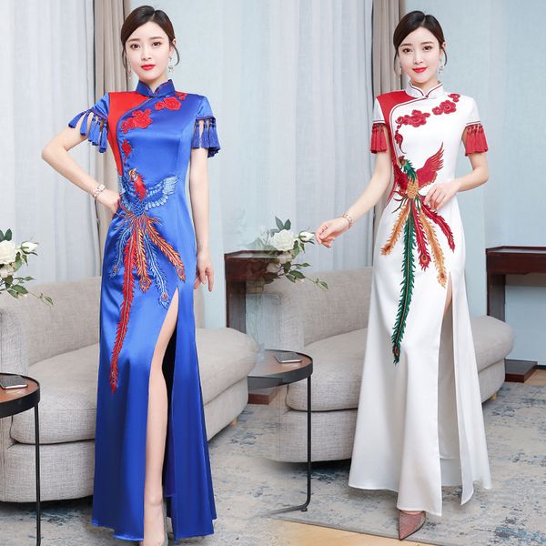 2020 summer wear new style korean-style elegant catwalks long elegant slim fit slimming cheongsam women's fashion, Red
2020 summer wear new style korean-style elegant catwalks long elegant slim fit slimming cheongsam women's fashion, Red