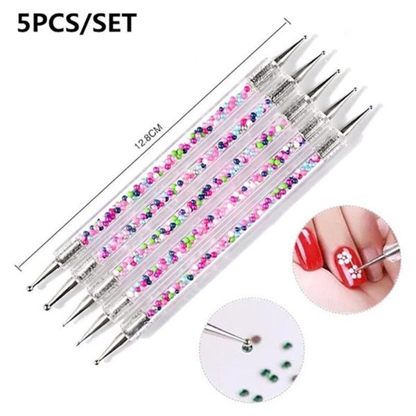 5pcs pro 2 head nail art drawing dotting pen rhinestone picker diy manicure tool, Silver;gold
5pcs pro 2 head nail art drawing dotting pen rhinestone picker diy manicure tool, Silver;gold