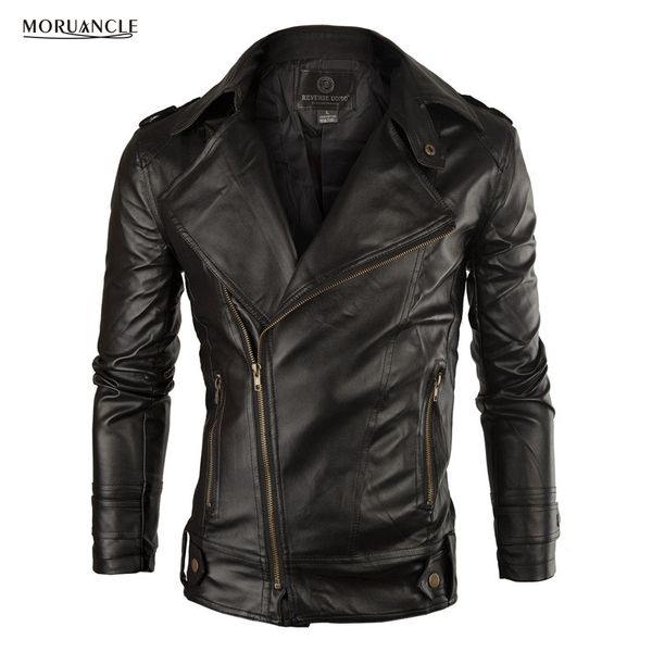 moruancle fashion men's pu leather jacket faux leather jacket coat for male solid slim fit turn collar size m-xxl, Black;brown
moruancle fashion men's pu leather jacket faux leather jacket coat for male solid slim fit turn collar size m-xxl, Black;brown
