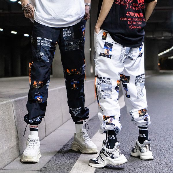 men's pants fashion personality printing casual loose nine points youth trend sports, Black
men's pants fashion personality printing casual loose nine points youth trend sports, Black