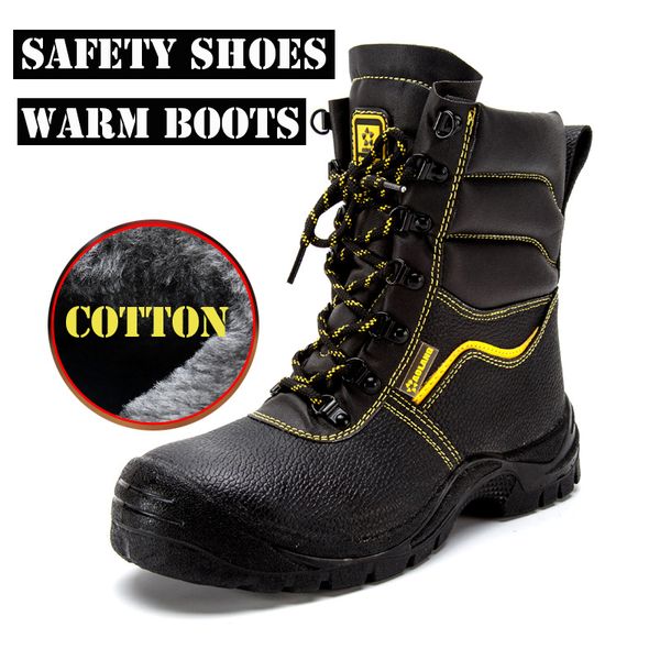 fashion safety boots winter warm boots steel toe mid-plate anti-slip anti-smashing wilderness survival work men, Black
fashion safety boots winter warm boots steel toe mid-plate anti-slip anti-smashing wilderness survival work men, Black