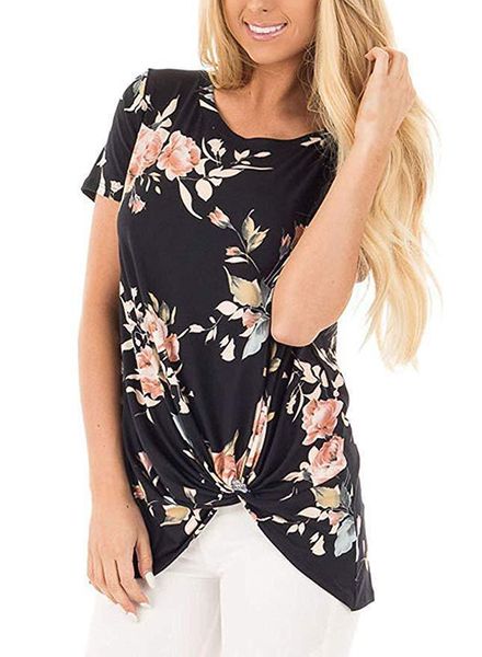 womens designer womens designer round collar printed side knot short sleeve shirt casual waist shirt, White
womens designer womens designer round collar printed side knot short sleeve shirt casual waist shirt, White