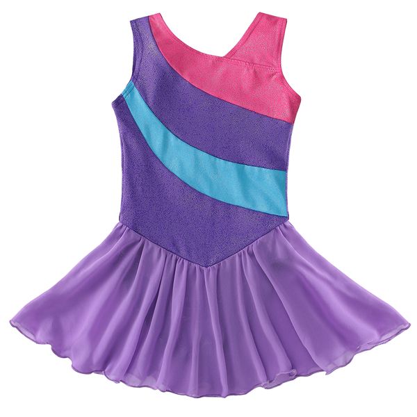 girls dress ballet dance costumes sleeveless purple stripe tulle skirt ballet costumes dance wear gymnastic leotard tutu dress, Black;red
girls dress ballet dance costumes sleeveless purple stripe tulle skirt ballet costumes dance wear gymnastic leotard tutu dress, Black;red
