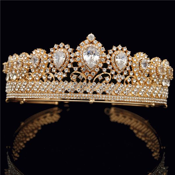 3 colors vintage crystal tiara crown bridal headband bride crown jewelry royal queen tiaras and crowns wedding hair accessories, Golden;white
3 colors vintage crystal tiara crown bridal headband bride crown jewelry royal queen tiaras and crowns wedding hair accessories, Golden;white