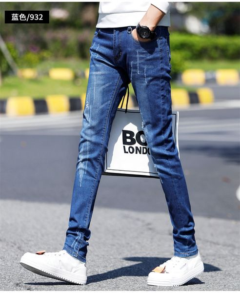 fashion straight men's jeans korean version elastic force slim harem blue pants spring summer men jeans hight quality new 2019
fashion straight men's jeans korean version elastic force slim harem blue pants spring summer men jeans hight quality new 2019