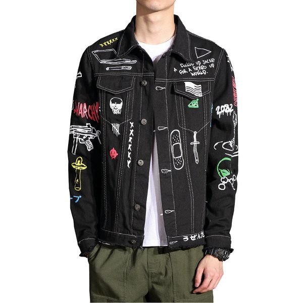 hip hop fashion printed jeans jacket men cotton casual streetwear autumn new denim jacket men plus size m-5xl, Black;brown
hip hop fashion printed jeans jacket men cotton casual streetwear autumn new denim jacket men plus size m-5xl, Black;brown