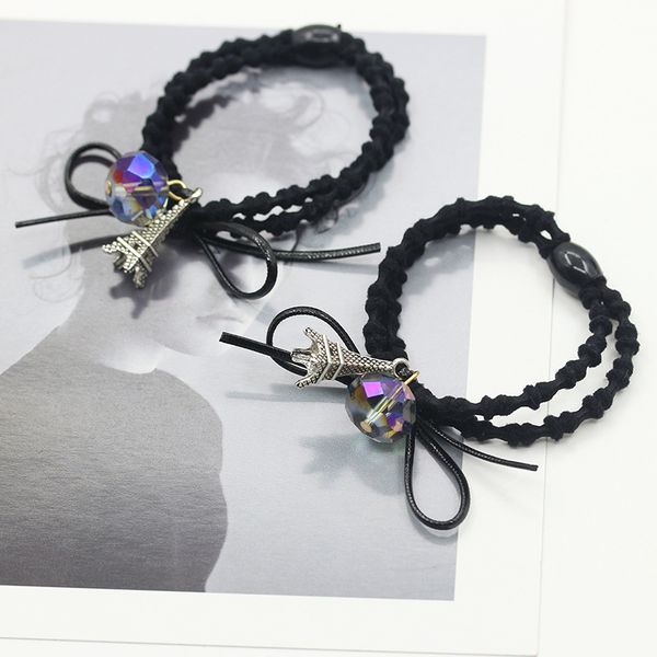 fancy many sections crystal ball leather rope bow knot double elastic hair bands women headwear hair accessories
fancy many sections crystal ball leather rope bow knot double elastic hair bands women headwear hair accessories