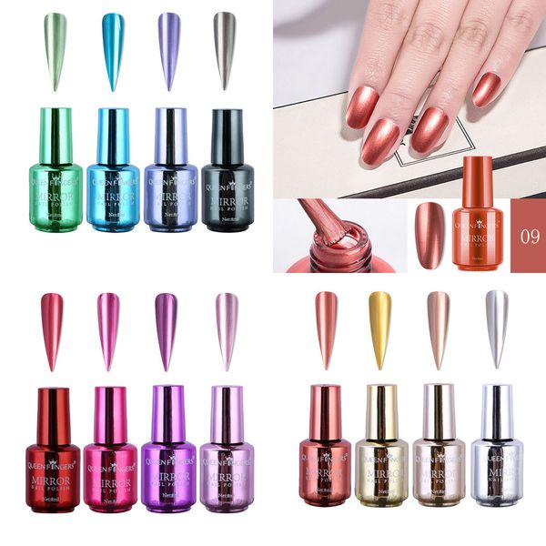 4 pcs plating metallic nail polish set magic semi-mirror effect nail lacquer art decoration polish
4 pcs plating metallic nail polish set magic semi-mirror effect nail lacquer art decoration polish