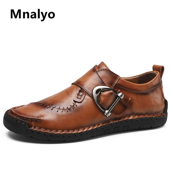 mnalyo men's casual shoes spring autumn fashion driving boat shoes waterproof non-slip slip-on classic men's big size 48, Black