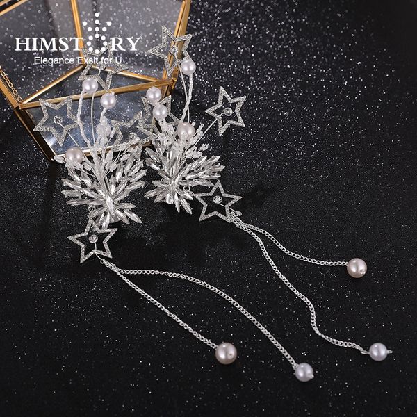 himstory bridal hairpin ornament dual use long tassel headdress silver rhinestone star hair wedding accessories headpiece, Golden;white
himstory bridal hairpin ornament dual use long tassel headdress silver rhinestone star hair wedding accessories headpiece, Golden;white