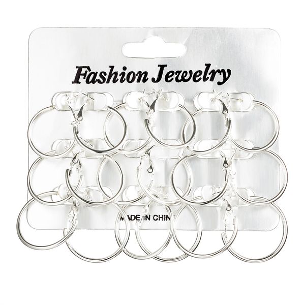 9 pairs/lot small smooth silver color circle hoop earring round loop earrings set for women men jewelry simple ear accessories, Golden;silver
9 pairs/lot small smooth silver color circle hoop earring round loop earrings set for women men jewelry simple ear accessories, Golden;silver
