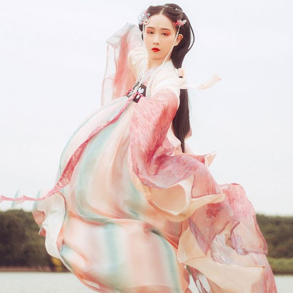 2020 chinese dance costume red hanfu for women traditional stage wear folk dress oriental performance clothing festival outfit, Black;red 
2020 chinese dance costume red hanfu for women traditional stage wear folk dress oriental performance clothing festival outfit, Black;red