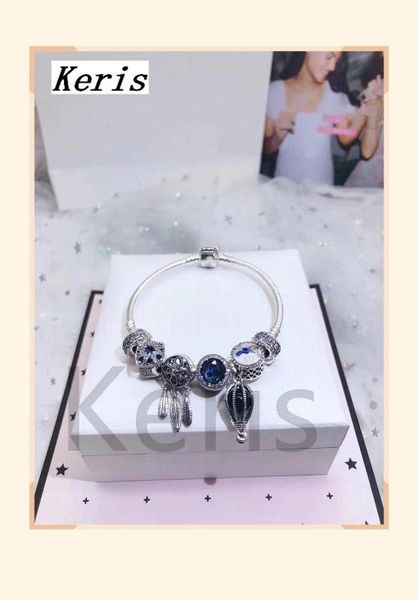 keris store 100%925 pure silver new mix-and-match beads beaded bracelet of charge, Golden;silver