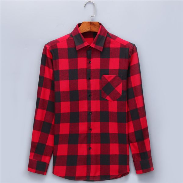 men 's cotton casual plaid shirts pocket long sleeve slim fit comfortable brushed flannel shirt leisure styles wholesale shirt, White;black
men 's cotton casual plaid shirts pocket long sleeve slim fit comfortable brushed flannel shirt leisure styles wholesale shirt, White;black