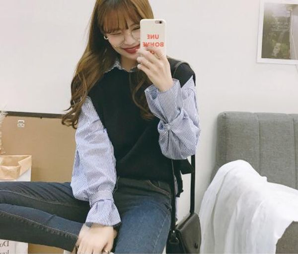 new office lady leisure casual 2018 spring fashionvest women wool sweater vests poullovers sleeveless o neck female vest, Black;white
new office lady leisure casual 2018 spring fashionvest women wool sweater vests poullovers sleeveless o neck female vest, Black;white
