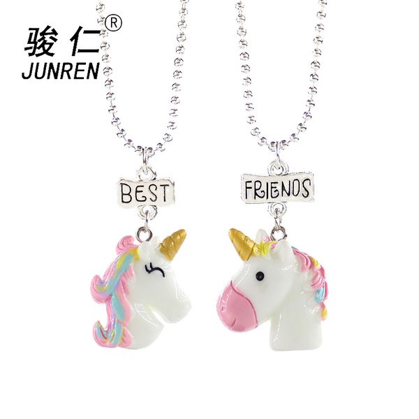 new design 2pcs/set unicorn pendant necklaces for children boys and girls friends friendship necklace chain jewelry, Silver
new design 2pcs/set unicorn pendant necklaces for children boys and girls friends friendship necklace chain jewelry, Silver