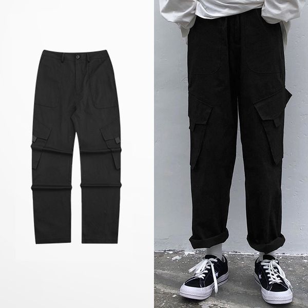 multi pocket safari style full length pant men cotton loose cargo pants man twill zipper midweight mid waist, Black
multi pocket safari style full length pant men cotton loose cargo pants man twill zipper midweight mid waist, Black