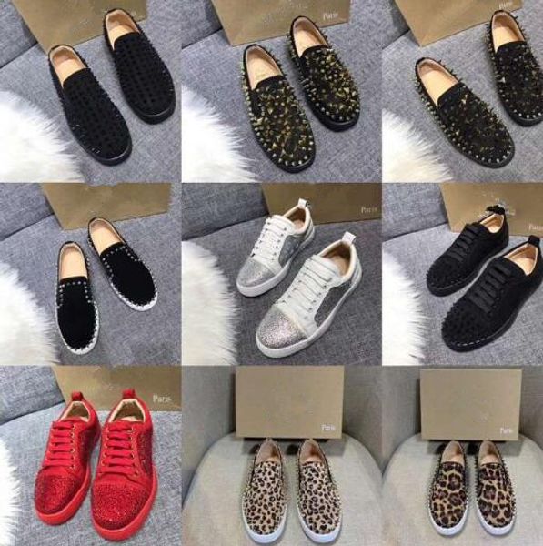 shine diamond designer sneakers red rivet shoes high low cut suede spike classic designer shoes for men women shoes crystal leather sneakers, Black
shine diamond designer sneakers red rivet shoes high low cut suede spike classic designer shoes for men women shoes crystal leather sneakers, Black