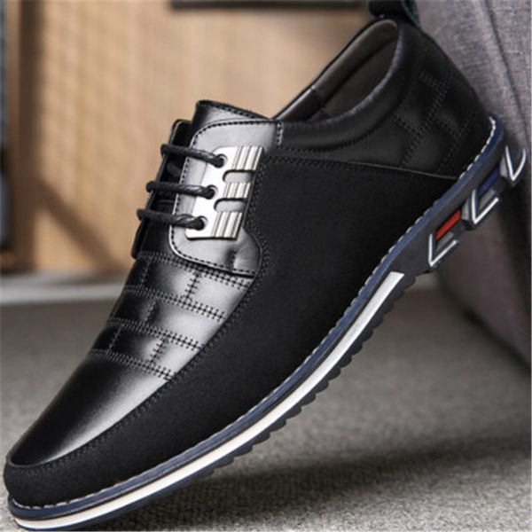 men casual shoes lace-up fashion business casual shoes man loafers spring breathable men shoe black blue brown eu 38-48
men casual shoes lace-up fashion business casual shoes man loafers spring breathable men shoe black blue brown eu 38-48