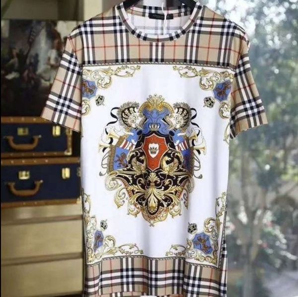 Designer Tee Man's T-shirt Plaid Tee Women Men Crew Neck Casual T-shirt
Designer Tee Man's T-shirt Plaid Tee Women Men Crew Neck Casual T-shirt