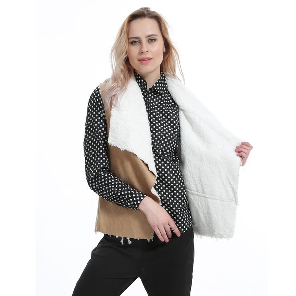 suede leather jackets women faux fur vests lady sleeveless female open front fake fleece wasitcoat berber fleece coats, Black;white
suede leather jackets women faux fur vests lady sleeveless female open front fake fleece wasitcoat berber fleece coats, Black;white