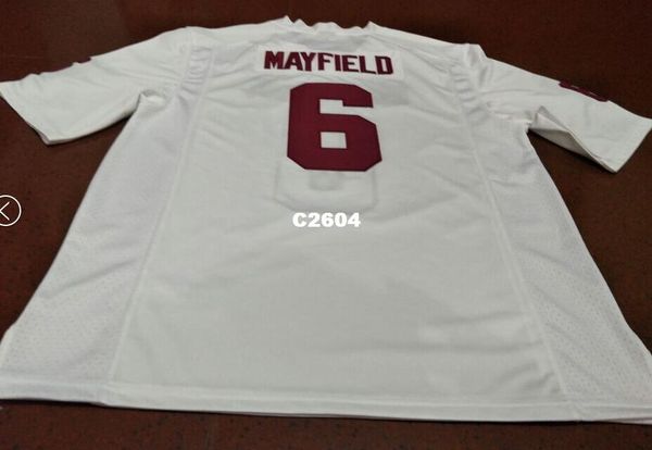 men #6 baker mayfield red white oklahoma sooners alumni college jersey or custom any name or number jersey, Black;red
men #6 baker mayfield red white oklahoma sooners alumni college jersey or custom any name or number jersey, Black;red