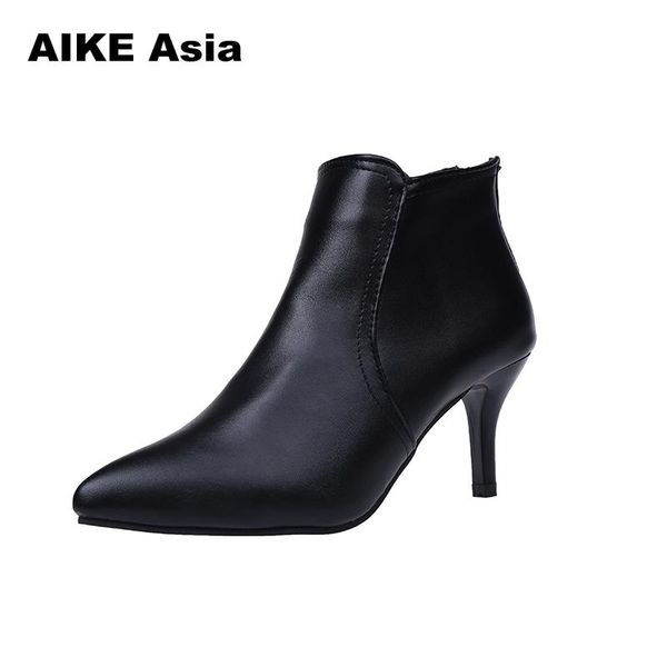pointed toe high heels women boots basic shoes autumn and winter casual fitted female single fashion outwear shoe #6069, Black
pointed toe high heels women boots basic shoes autumn and winter casual fitted female single fashion outwear shoe #6069, Black