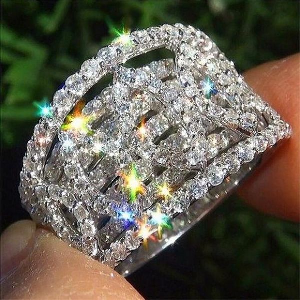 sparkling luxury jewelry 925 sterling silver pave white sapphire popular cz diamond gemstones promise women wedding band ring for lover gift, Slivery;golden
sparkling luxury jewelry 925 sterling silver pave white sapphire popular cz diamond gemstones promise women wedding band ring for lover gift, Slivery;golden