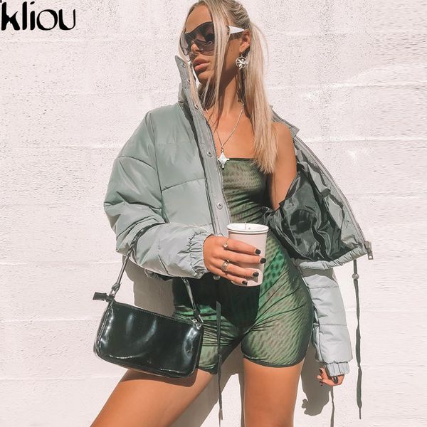 kliou 2018 winter women fashion reflector cotton-padded jacket high waist zipper pockets female casual thick warm clothing, Black
kliou 2018 winter women fashion reflector cotton-padded jacket high waist zipper pockets female casual thick warm clothing, Black