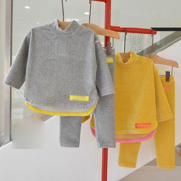 children winter pajama sets korea fashion baby boys girls casual outfit can wear outside toddler solid clothes sets t200413, White
children winter pajama sets korea fashion baby boys girls casual outfit can wear outside toddler solid clothes sets t200413, White