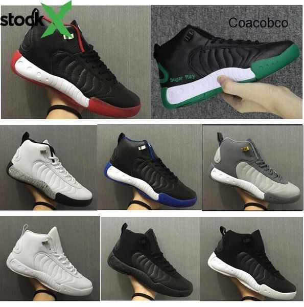 new jumpman pro men jordon basketball shoes 12.5s bred taxi black red white blue sugar ray sports sneakers with box 
new jumpman pro men jordon basketball shoes 12.5s bred taxi black red white blue sugar ray sports sneakers with box