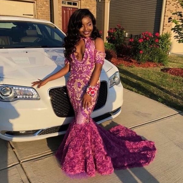 african prom dresses keyhole neckline 3d lace appliques short sleeves mermaid evening dress sweep train flowers train party gowns 2k19, Black
african prom dresses keyhole neckline 3d lace appliques short sleeves mermaid evening dress sweep train flowers train party gowns 2k19, Black