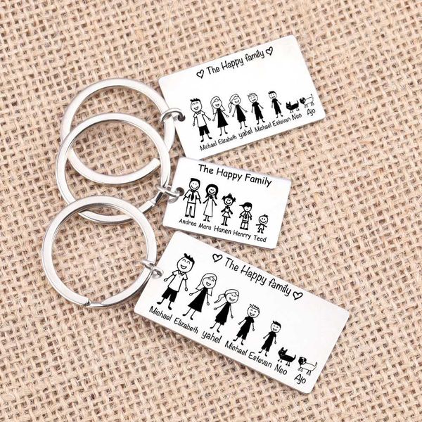 big size personalized keychain happy family custom name silver stainless steel key chains for parents stick family member gift
big size personalized keychain happy family custom name silver stainless steel key chains for parents stick family member gift